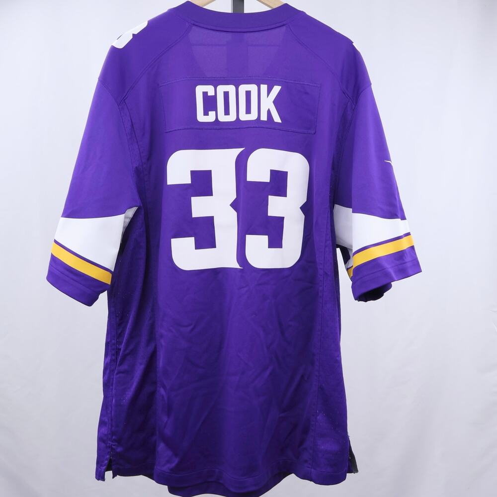 Nike‎ Dalvin Cook #33 Minnesota Vikings NFL On Field Jersey XXL Purple